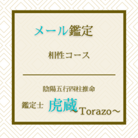 メール鑑定 セットコース∞虎∞ | 占い処 四柱推命鑑定 虎蔵～TORAZO～