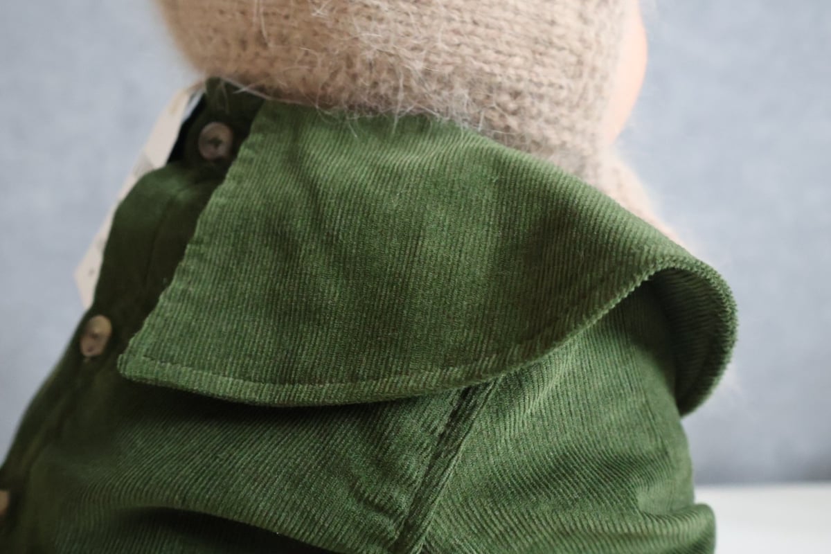 LOIR paris 】Romper Coco - Green Velvet（12M,18