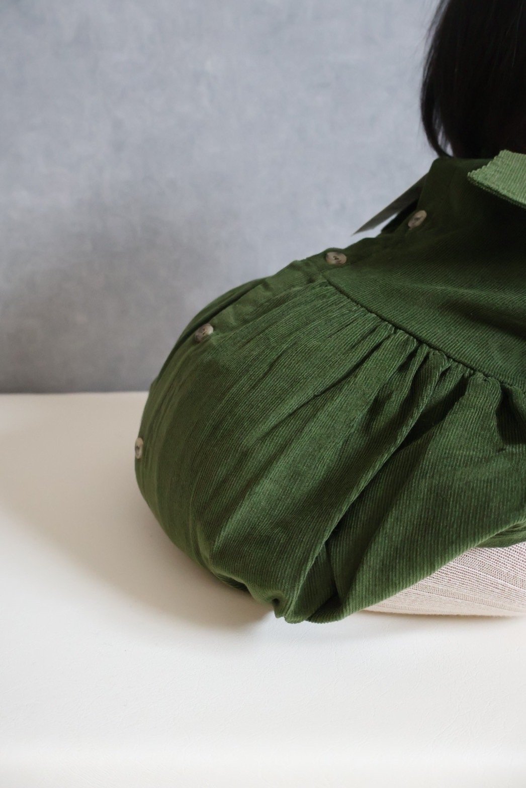 LOIR paris 】Romper Coco - Green Velvet（12M,18