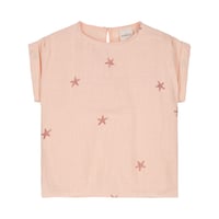 【STUDIO BOHEME PARIS】PRASLIN SHIRT - Light Pink Star Fish 18M〜4Y