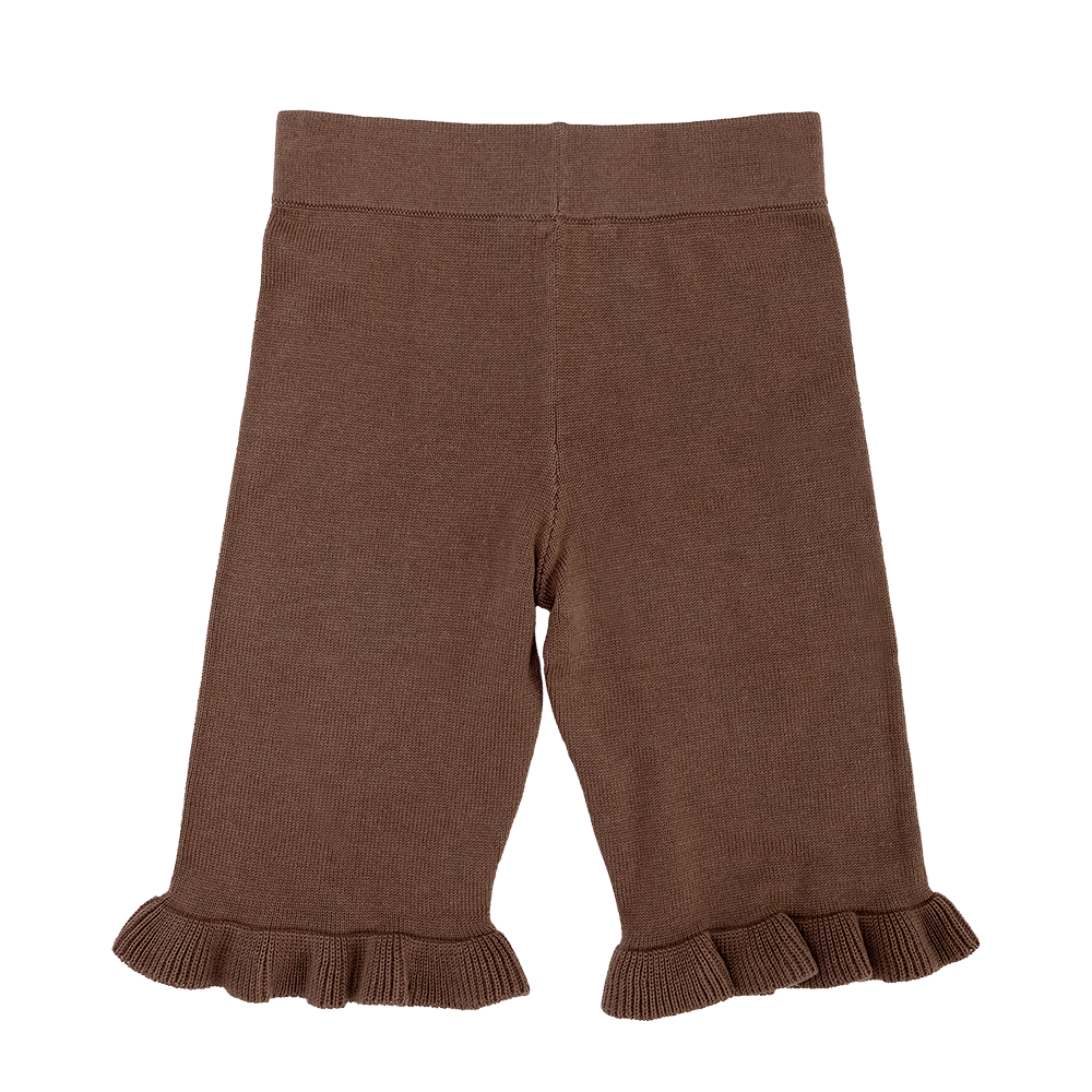 GROWN】 Organic Frill Pant - Mushroom (1 - 3y)