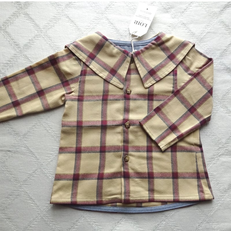 LOIR paris 】Shirt Lorette Tartan（18M,24M,36M,