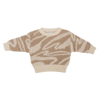 【GROWN】Teddy Ripple Pull Over - Stone (0 - 4y)