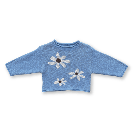 【GROWN】Wild Flower Pull Over - Sky