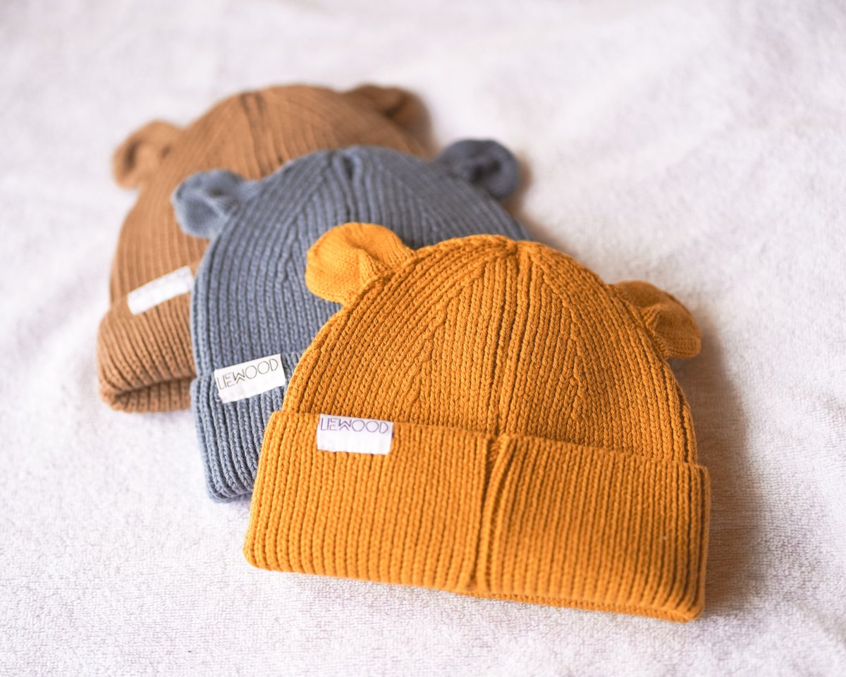 LIEWOOD】くま耳ニット帽 マスタード Gina Beanie - Mustard |