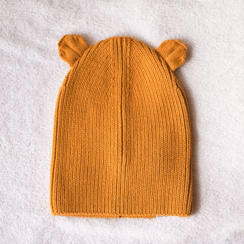 LIEWOOD】くま耳ニット帽 マスタード Gina Beanie - Mustard |
