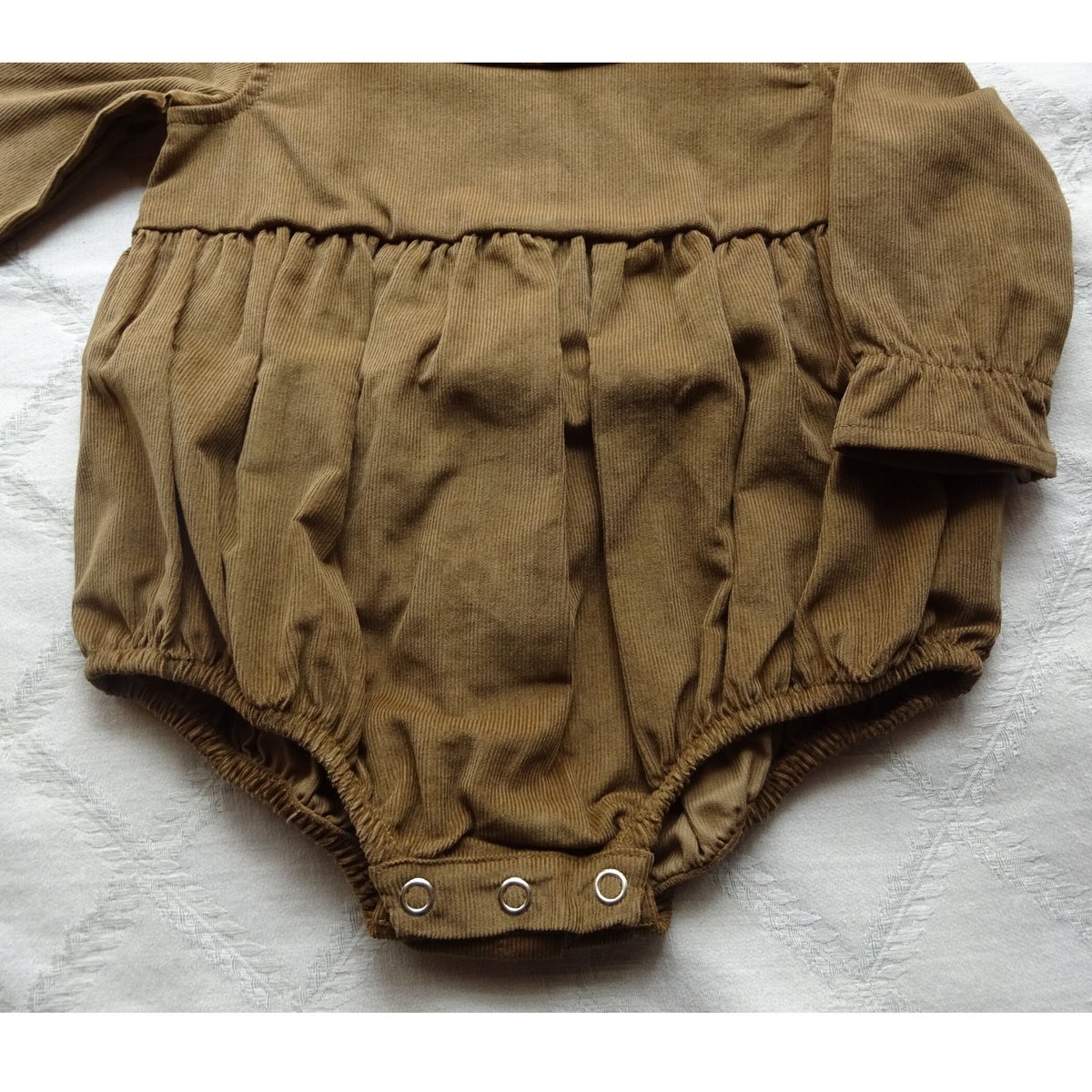 LOIR paris 】Romper NINE - Brown Velvet（12M,18
