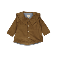 （ラスト18M）【 LOIR paris 】Shirt Lorette Brown Velvet（18M,24M,4Y）