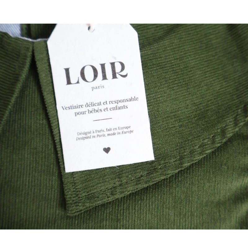 LOIR paris 】Romper Coco - Green Velvet（12M,18