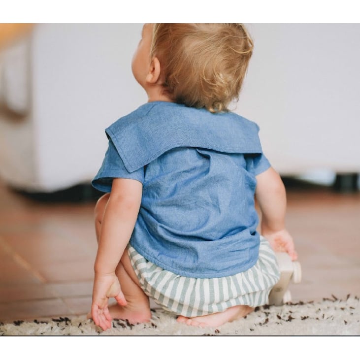 LOIR paris 】 LORETTE SHIRT - DENIM （18M,24M,3