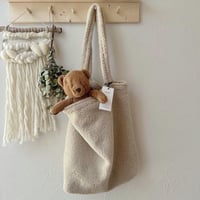【 Studio Noos 】Ecru teddy mom-bag