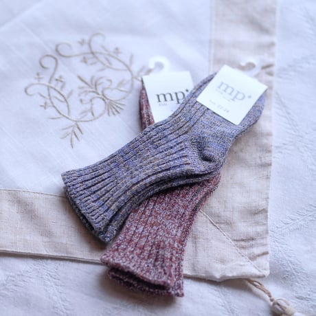 【 mp Denmark 】re-stock socks - Grape Skin, Stone Blue