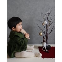 【 LOIR paris 】Romper Coco - Green Velvet（12M,18M,24M）