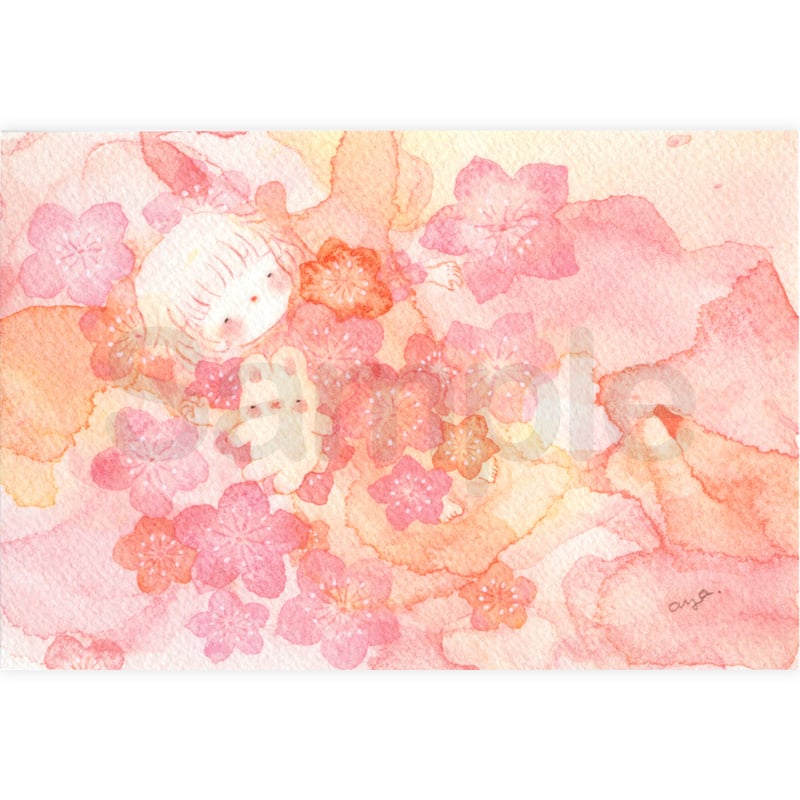 ポストカード 春の花【2025年カレンダー1月の絵柄】S-033 | こばやし