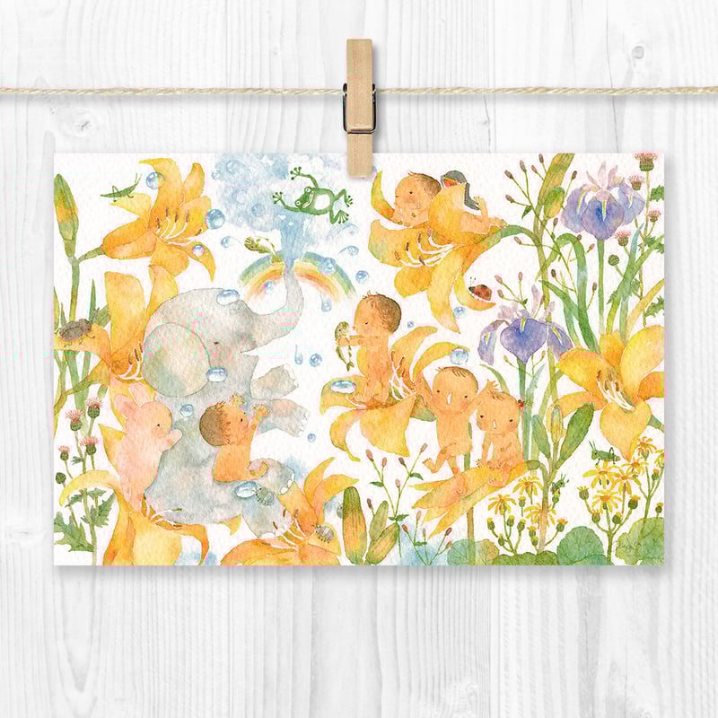 真作保証 ハンス・イヌメ 希少肉筆 板に水彩 額装 作品集・ポストカード付 真作保証 ハンス・イヌメ 希少肉筆 板に水彩 額装 作品集・ポストカード付