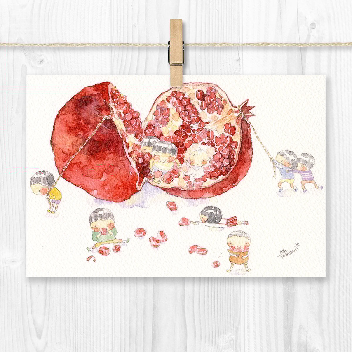 さくらさま専用（原画）茜色の散歩道 #2【SMサイズ／水彩画／#2673】 fit=scale-down,w=1200