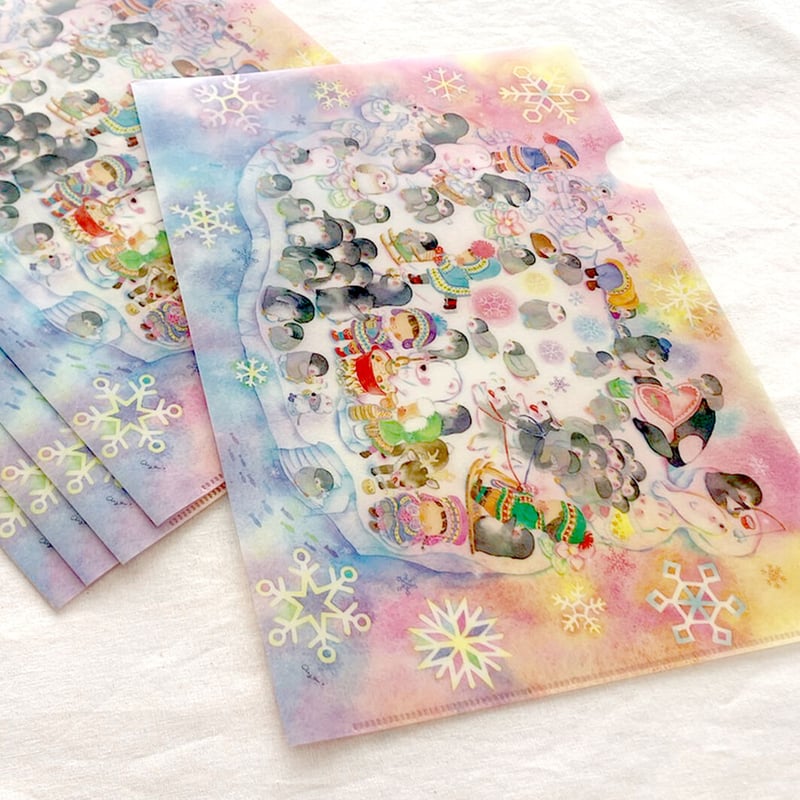 A4クリアファイル【オーロラにつつまれて】 | こばやしあや ネットストア