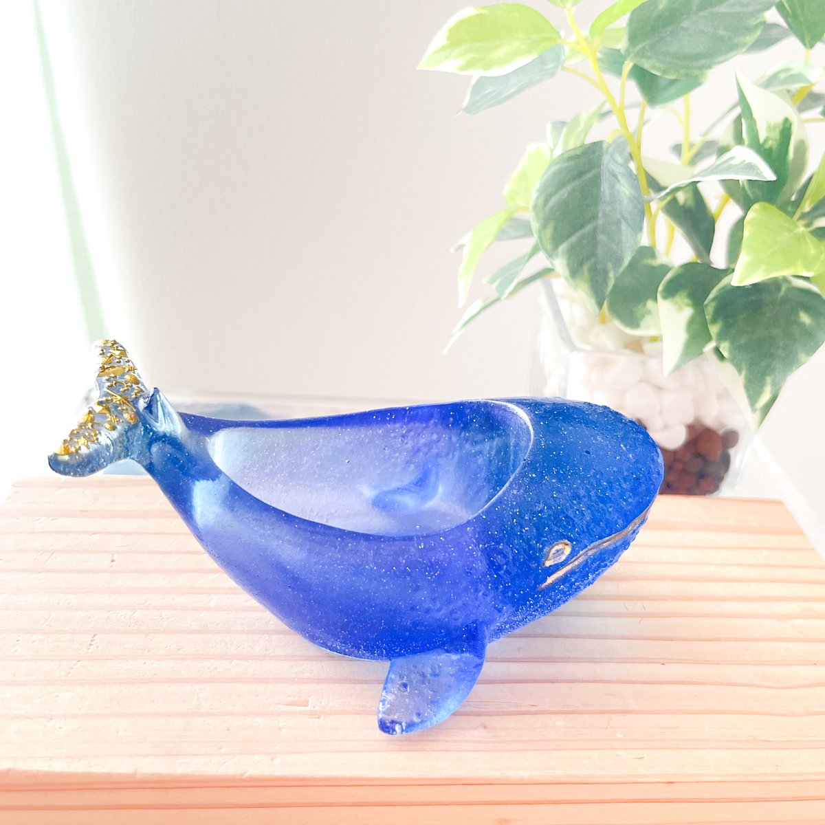 ☆9/27 21:00〜 抽選販売☆クジラのカラフル小物入れ【ブルー】 | irohaya.