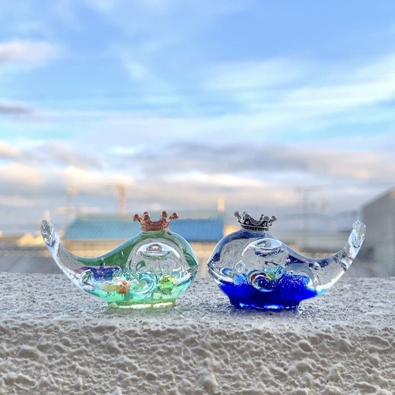 潤う手乗りクジラ〜海に潜む彩られたスノードームの世界II〜 | irohaya.