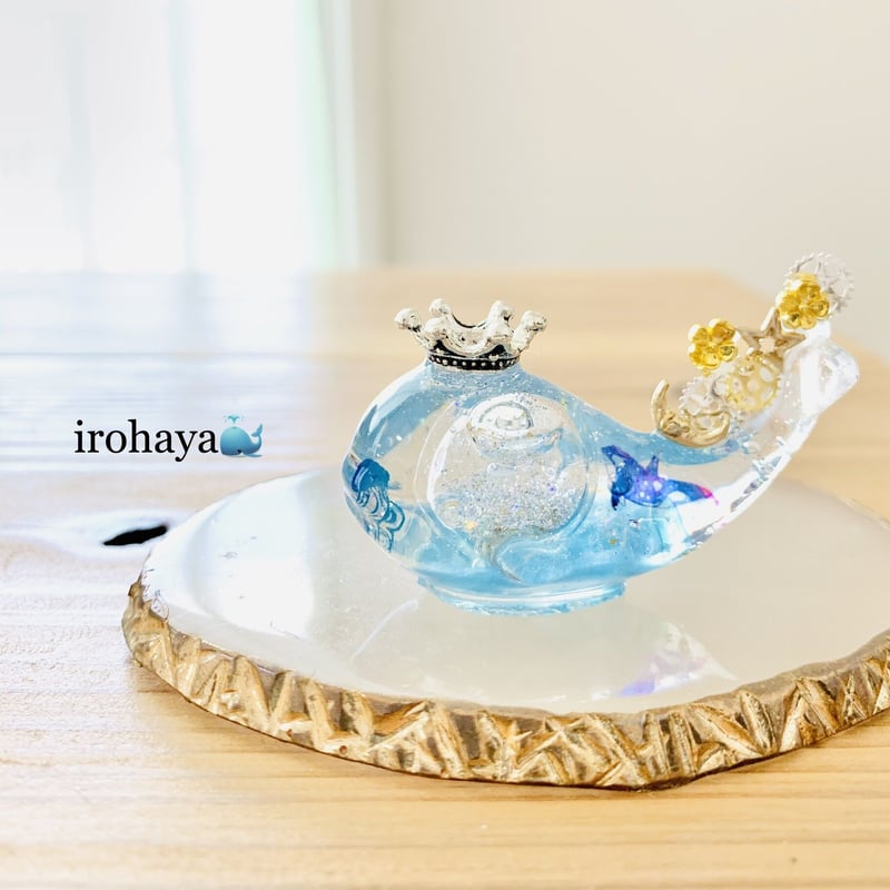 潤う手乗りクジラ〜シャチと海月の秘密基地 スノードーム〜 | irohaya.