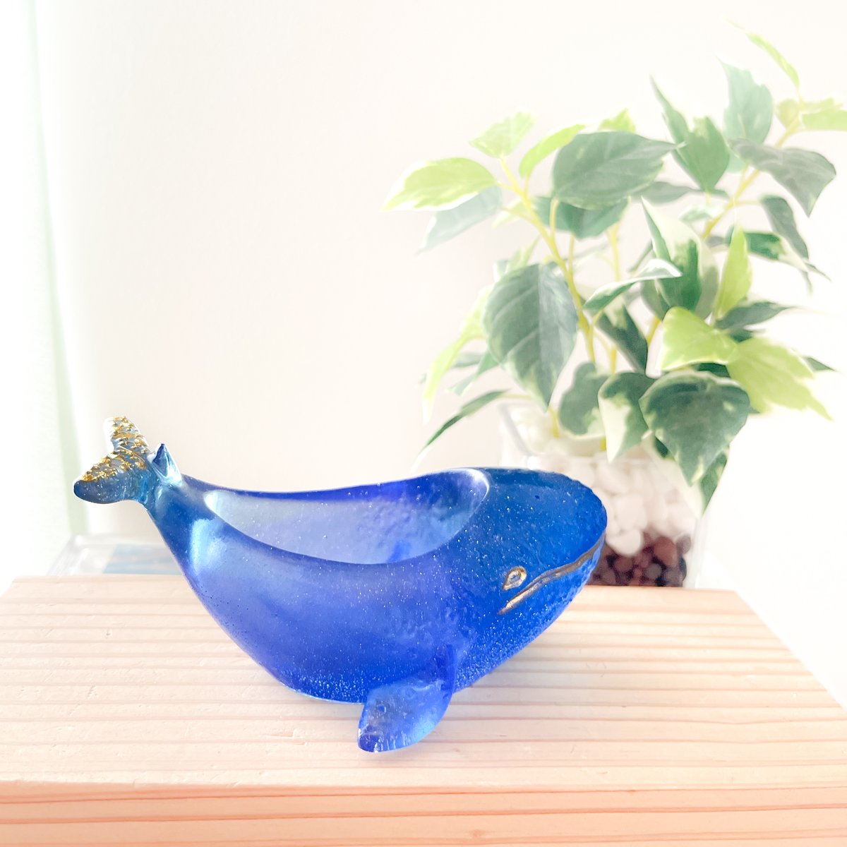 ☆9/27 21:00〜 抽選販売☆クジラのカラフル小物入れ【ブルー】 | irohaya.