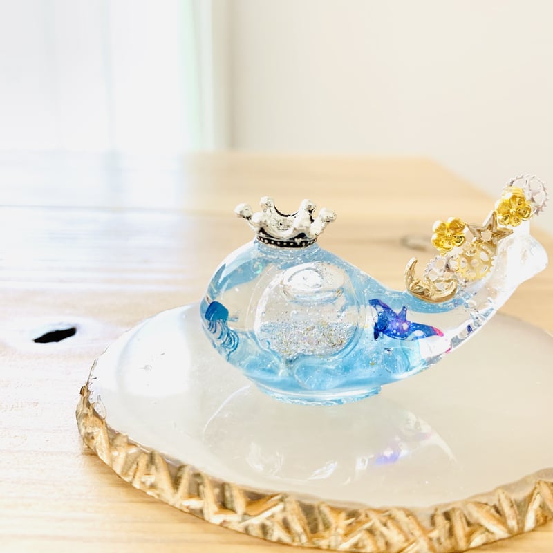 潤う手乗りクジラ〜シャチと海月の秘密基地 スノードーム〜 | irohaya.