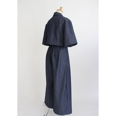 【Denim short shirts  jacket】Indigo