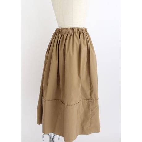 【Gather volume skirt】Beige