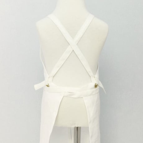 【Eyelet switching  kids apron】S size