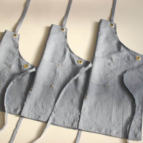 【Eyelet switching  kids apron】S size