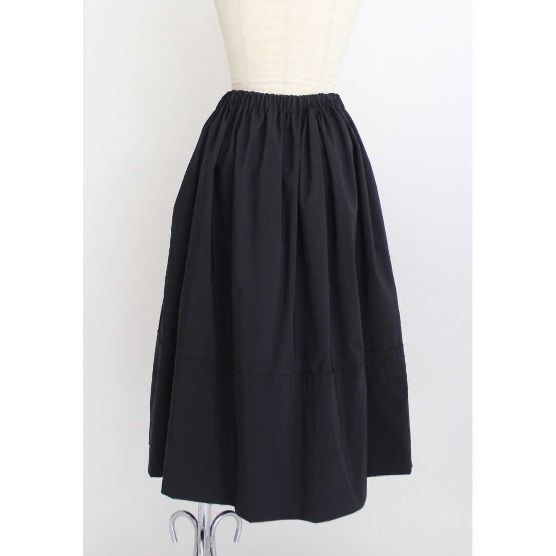 Gather volume skirt】Black | Rinyu