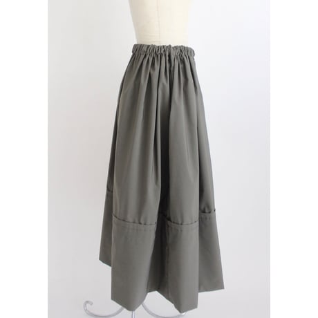 【Gather volume skirt】Khaki