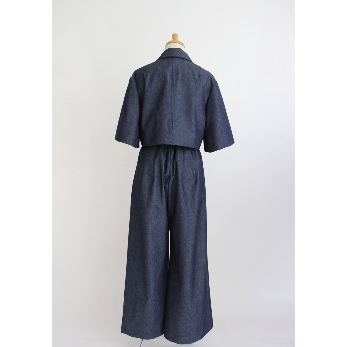 希少✨R by45rpm 藍染デニムジャケット ロゴ刺繍 インディゴ 秋服 AI