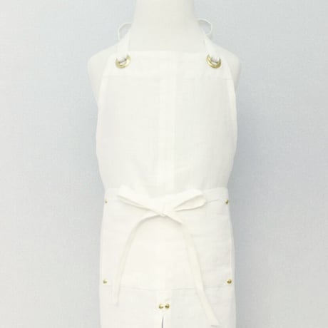 【Eyelet switching  kids apron】S size