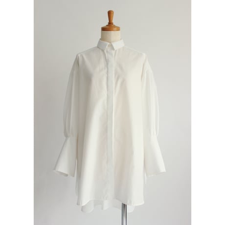 【Over size shirt】white