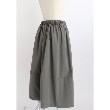 【Gather volume skirt】Khaki