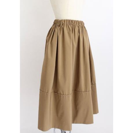 【Gather volume skirt】Beige