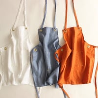 【Eyelet switching  kids apron】M size