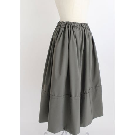 【Gather volume skirt】Khaki