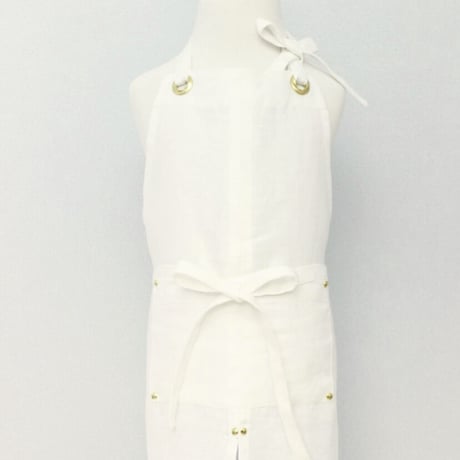 【Eyelet switching  kids apron】S size