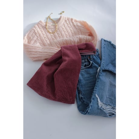 【Reversible knot  bag】4 color  Small,Large