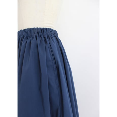 【Gather volume skirt】Navy