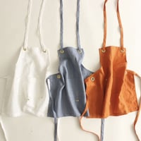 【Eyelet switching  kids apron】S size