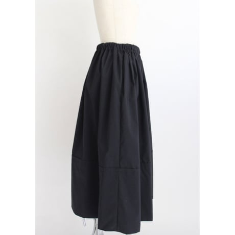 【Gather volume skirt】Black