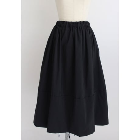【Gather volume skirt】Black