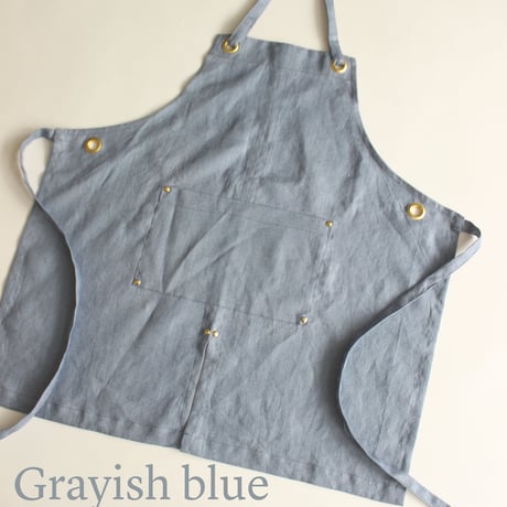 【Eyelet switching  kids apron】M size