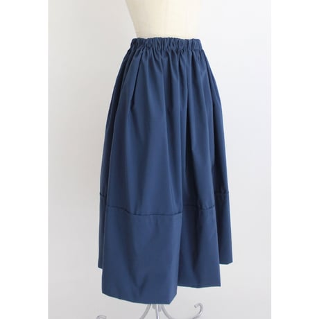 【Gather volume skirt】Navy