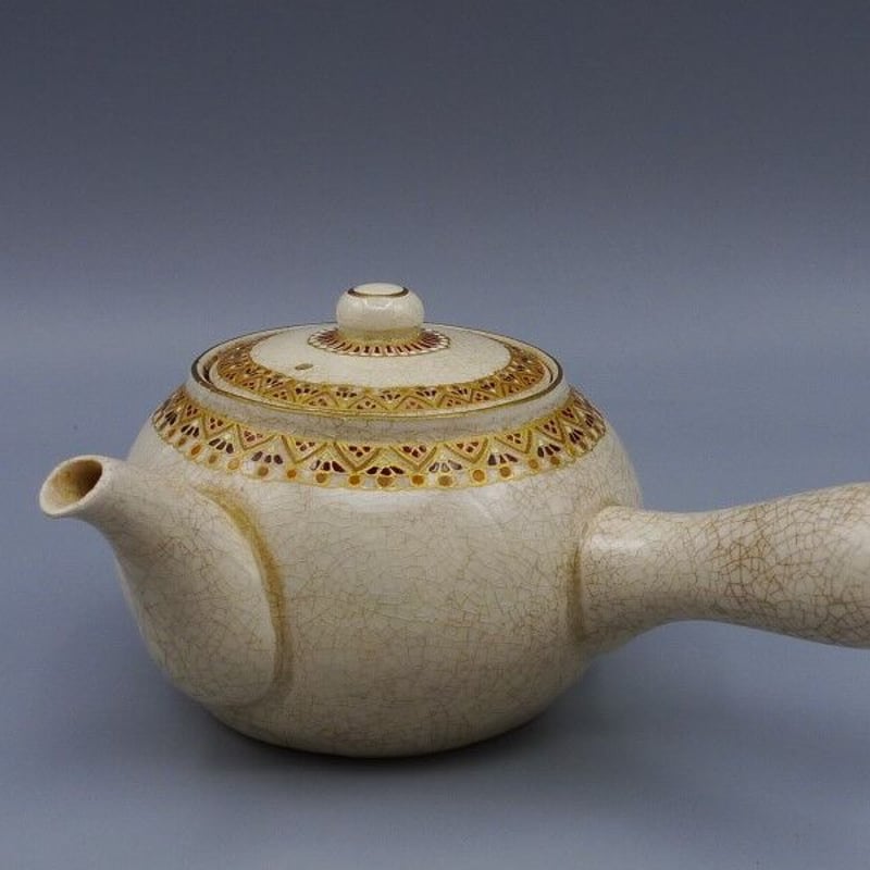 薩摩焼 慶田造 金彩色絵茶器揃 | 昔縁