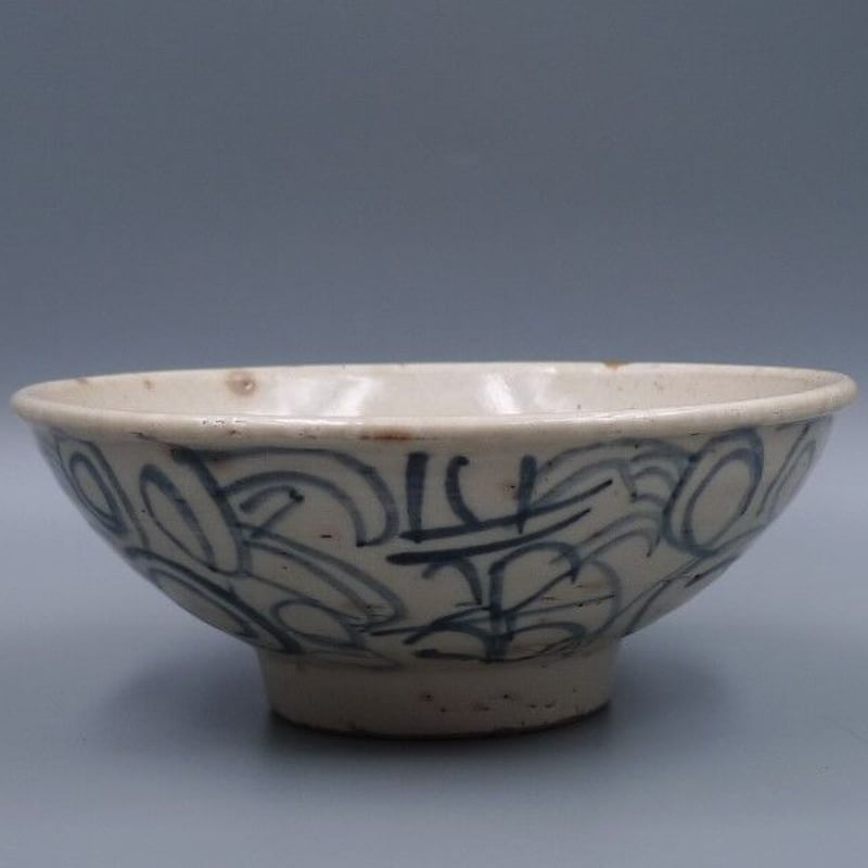 16世紀 安南焼 双喜紋 古染付 平茶碗 | 昔縁