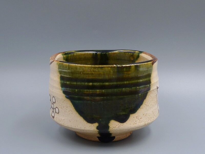 茶道具 茶碗 黒織部茶盌 東窯 中島春草 赤津焼 最終価格‼️】茶道具 茶碗 黒織部茶盌 東窯 中島春草 赤津焼